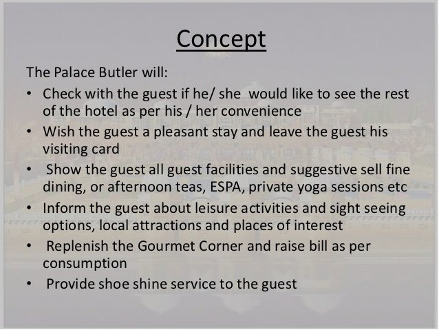 The Palace Butler Services
