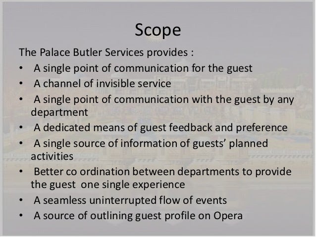 The Palace Butler Services