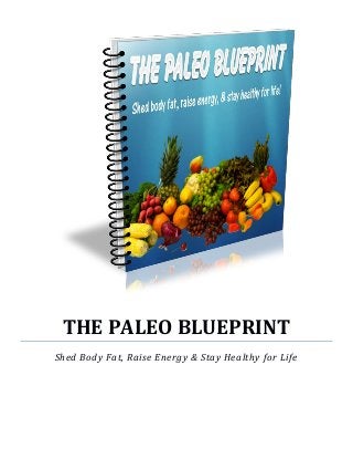 THE PALEO BLUEPRINT
Shed Body Fat, Raise Energy & Stay Healthy for Life
 