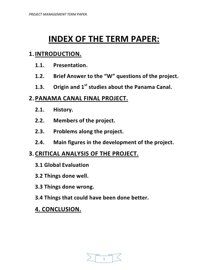 panama canal essay