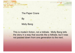 The Paper Crane By Molly Bang