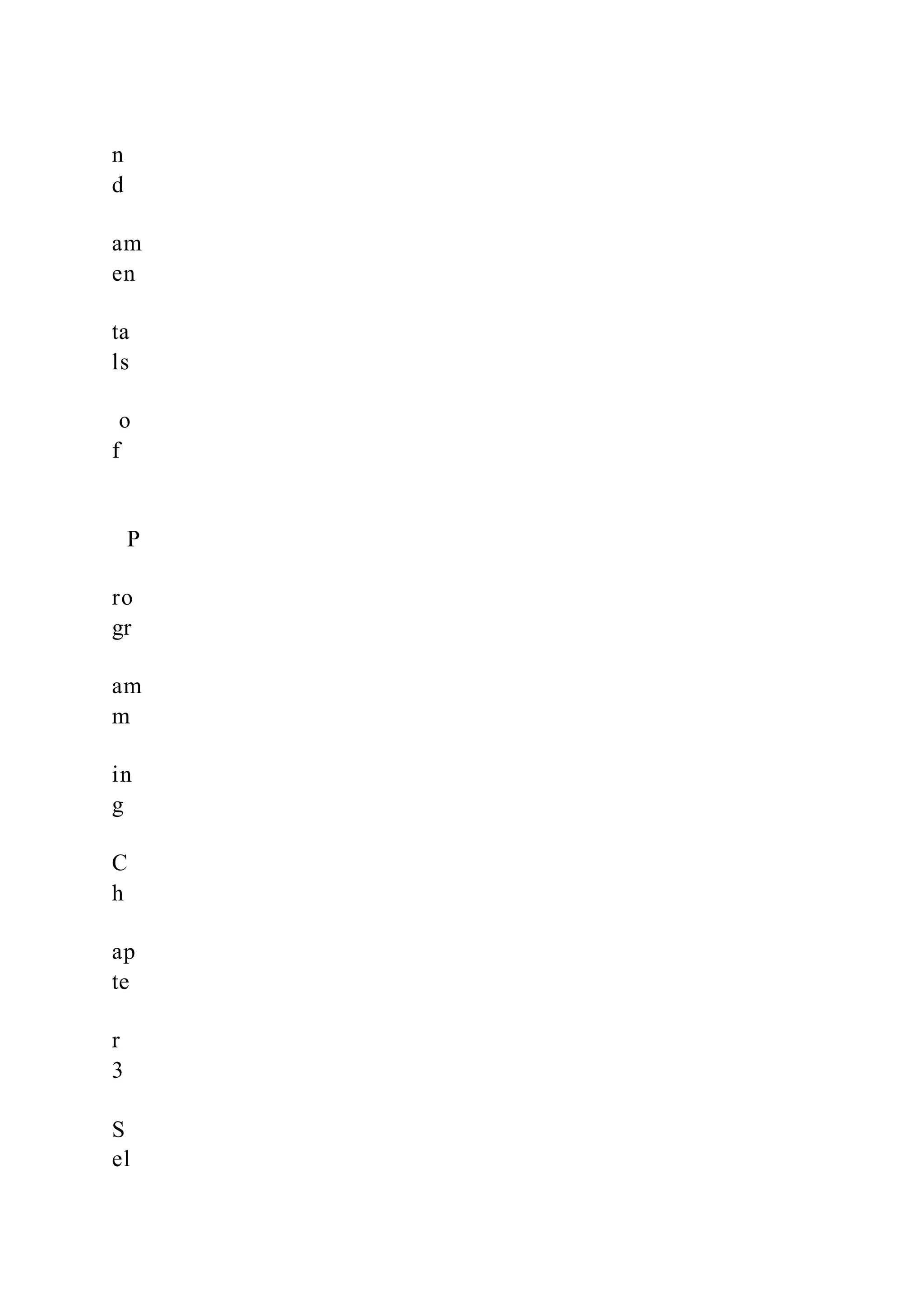 n
d
am
en
ta
ls
o
f
P
ro
gr
am
m
in
g
C
h
ap
te
r
3
S
el
 