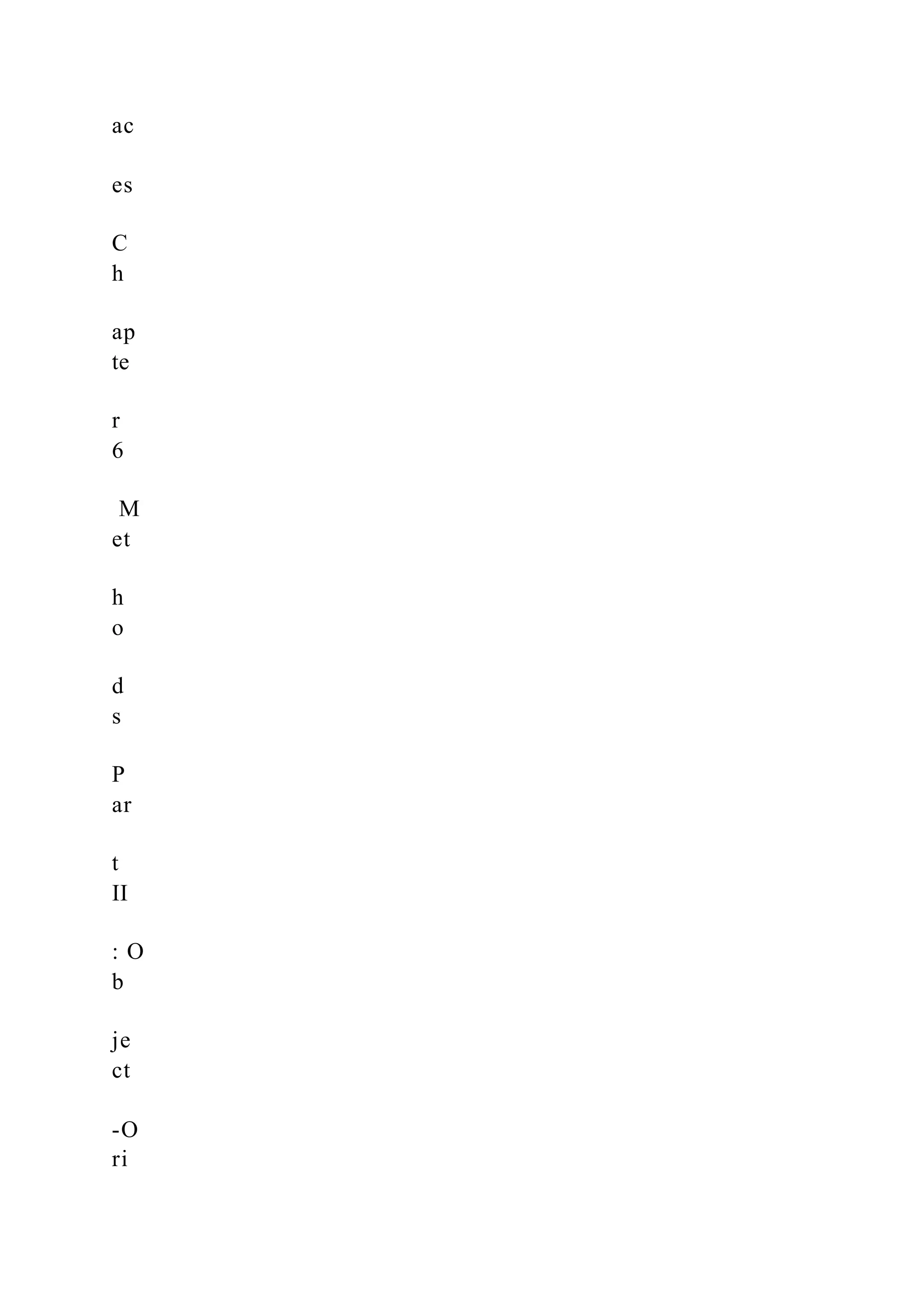 ac
es
C
h
ap
te
r
6
M
et
h
o
d
s
P
ar
t
II
: O
b
je
ct
-O
ri
 