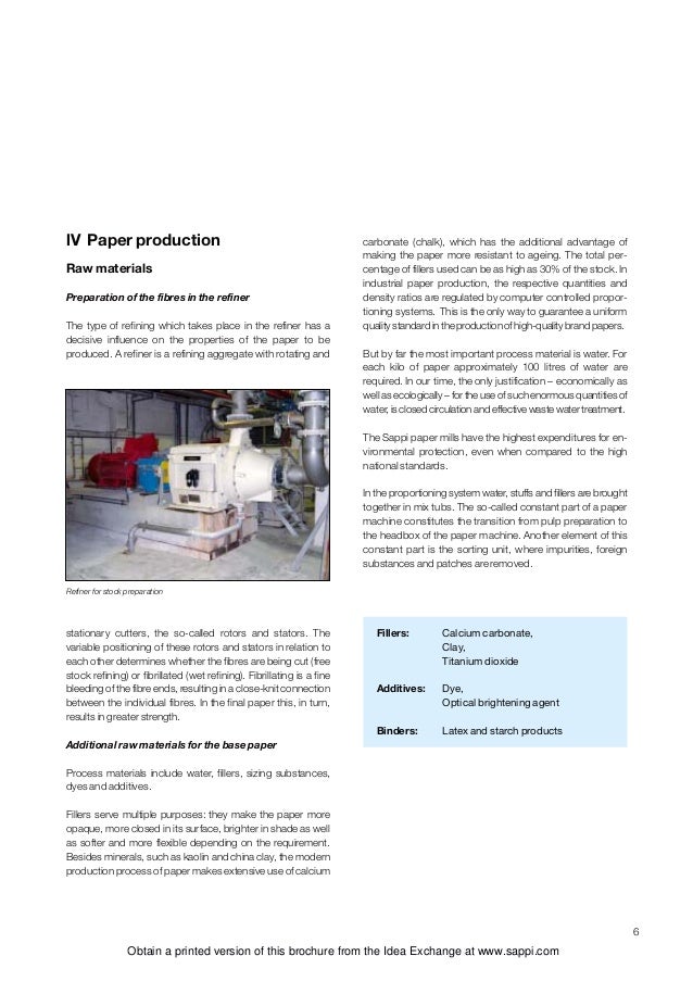 The papermaking process