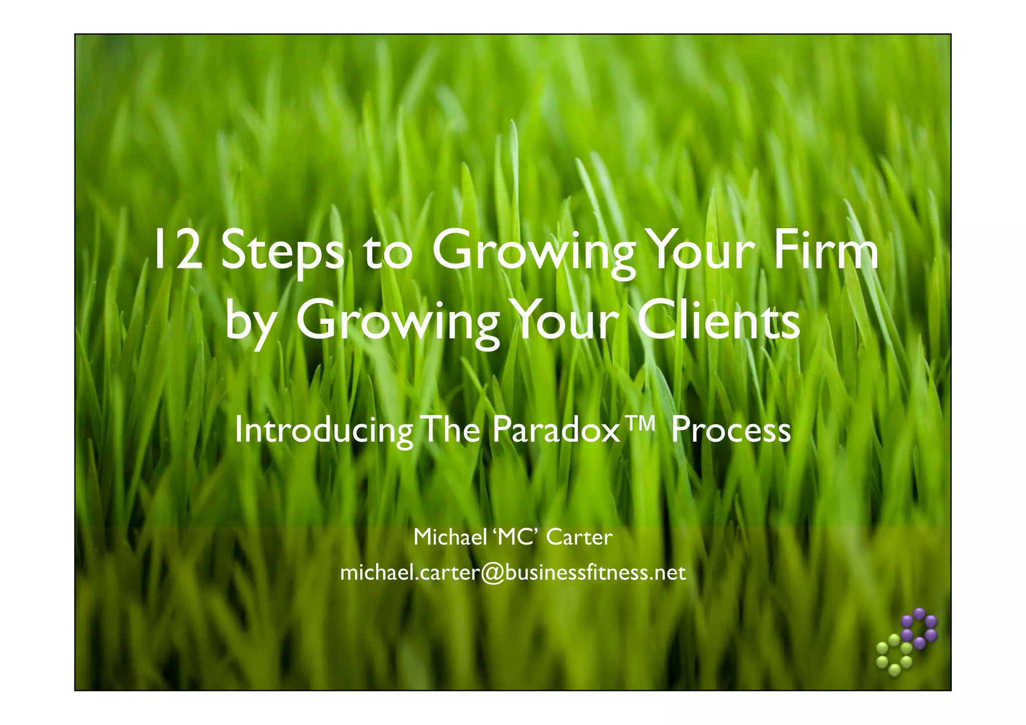 The Paradox Process Introductory Team Workshop