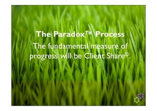 The Paradox Process Introductory Team Workshop