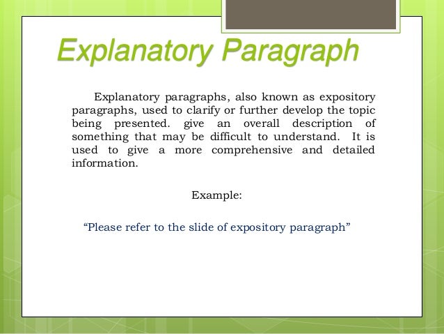 😂 Explanatory paragraph examples. 7 sample paragraphs for kids (free to ...