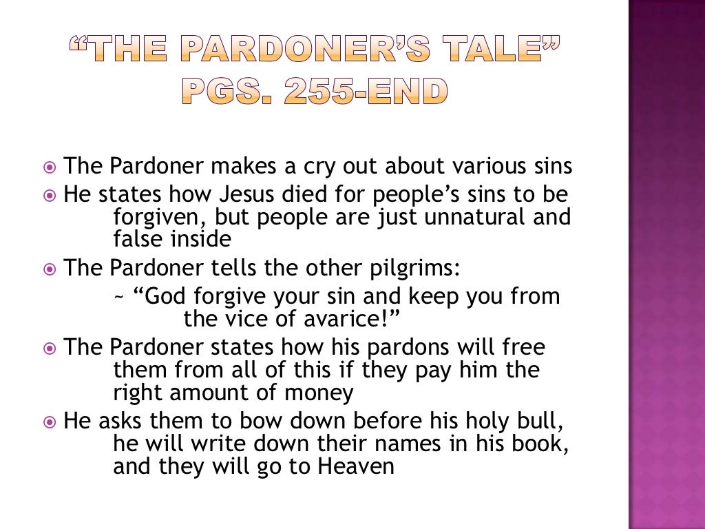 The pardoner’s tale 1