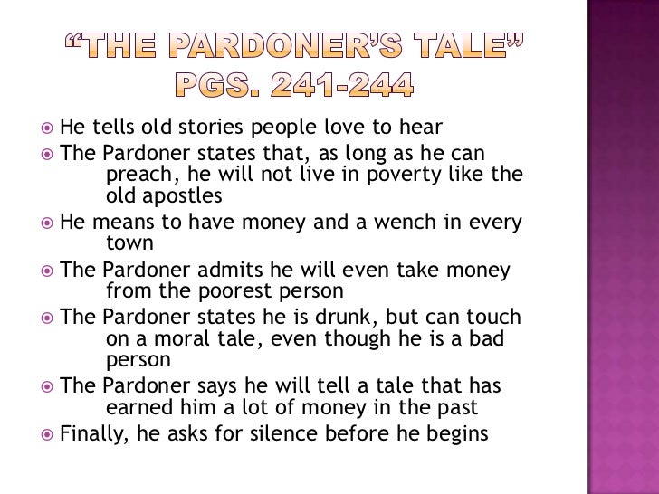 Pardoner s tale greed essays