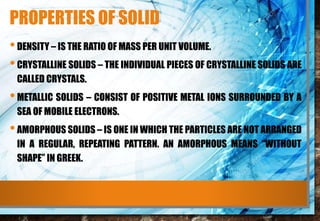 Pure Solid Science 8 The particulate nature of matter | PPTX