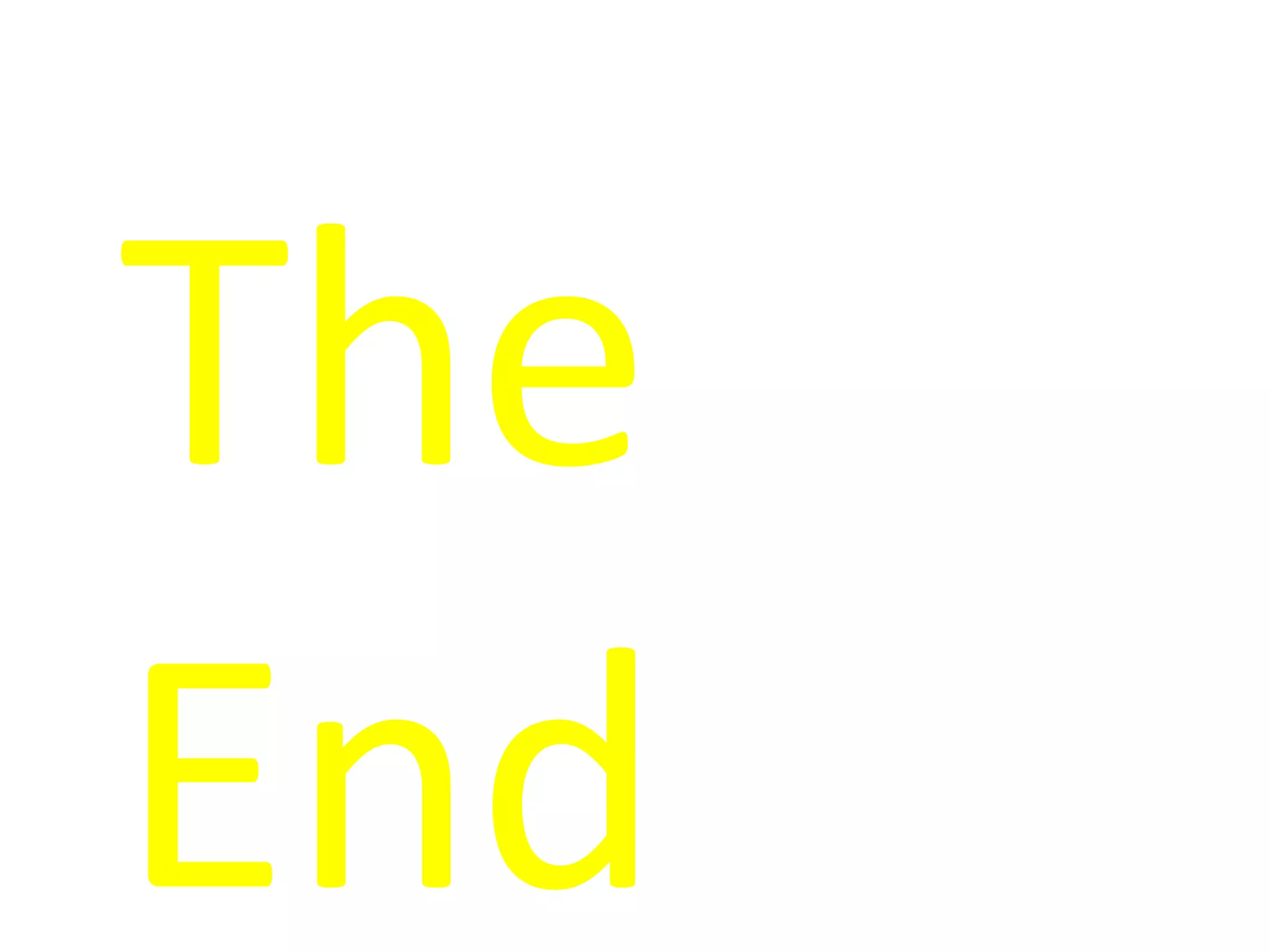 The End