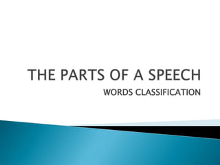 WORDS CLASSIFICATION
 