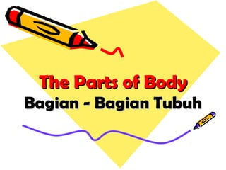 The Parts of BodyThe Parts of Body
Bagian - Bagian TubuhBagian - Bagian Tubuh
 