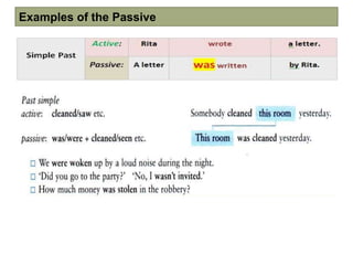 Examples of the Passive
 