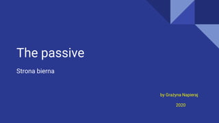 The passive
Strona bierna
by Grażyna Napieraj
2020
 