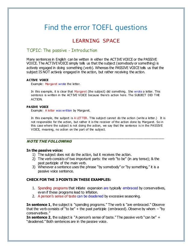 Passive Voice – The Writing Center • University of North Carolina at Chapel Hill passive essay