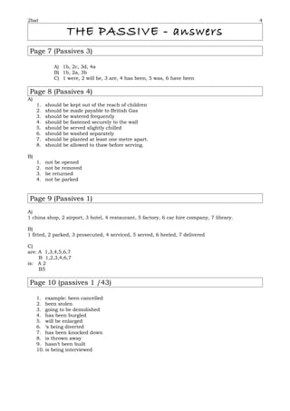The passive answers | DOC | Crime & Harmful Acts to Individuals ...