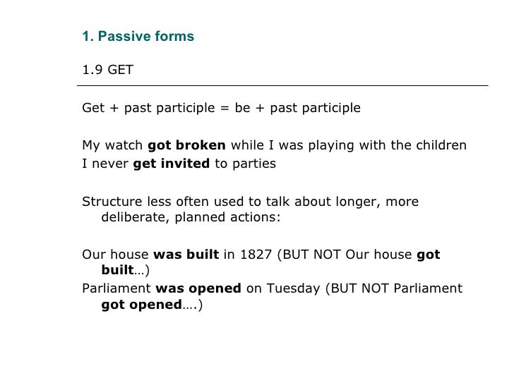 the passive voice passive voice form