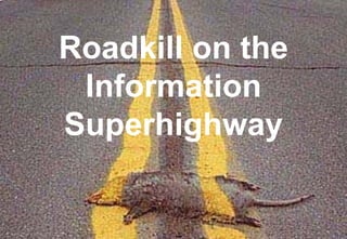 Roadkill on the
 Information
Superhighway


     © 2008 Bates141
 