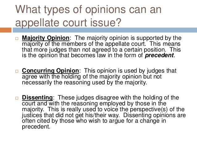 Plurality Opinion Who Wrote The Dissenting Opinion Judge