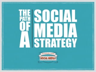 THE
SOCIAL
MEDIA
STRATEGY
PATH
OF
A
 