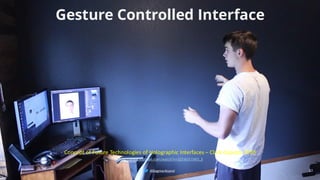 @BagmarAnand
@BagmarAnand
@BagmarAnand
Gesture Controlled Interface
https://www.youtube.com/watch?v=325W1F1WO_E
23
@BagmarAnand
Concept of Future Technologies of Holographic Interfaces – Clark Caputo, 2020
 