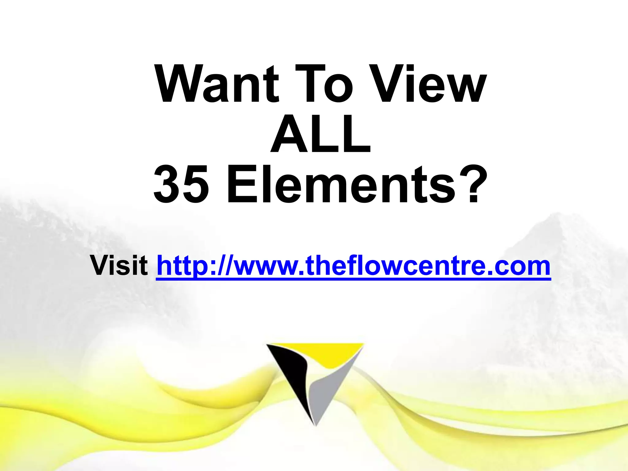 Integrated Training
Sustained ﬂow comes from increased
exposure to ﬂow. If we train in ﬂow, prepare
for ﬂow, ﬂow will ﬁnd us when we need it
most.
1 2 3 4 5 6 7 8 9 10 11 12 13 14 15 16 17 18 19 20 21
Flow Mindset Preparing for Flow Sustaining Flow
The	
  Flow	
  Centre	
  -­‐	
  2016	
  
 