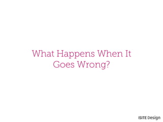 What Happens When It Goes Wrong?  