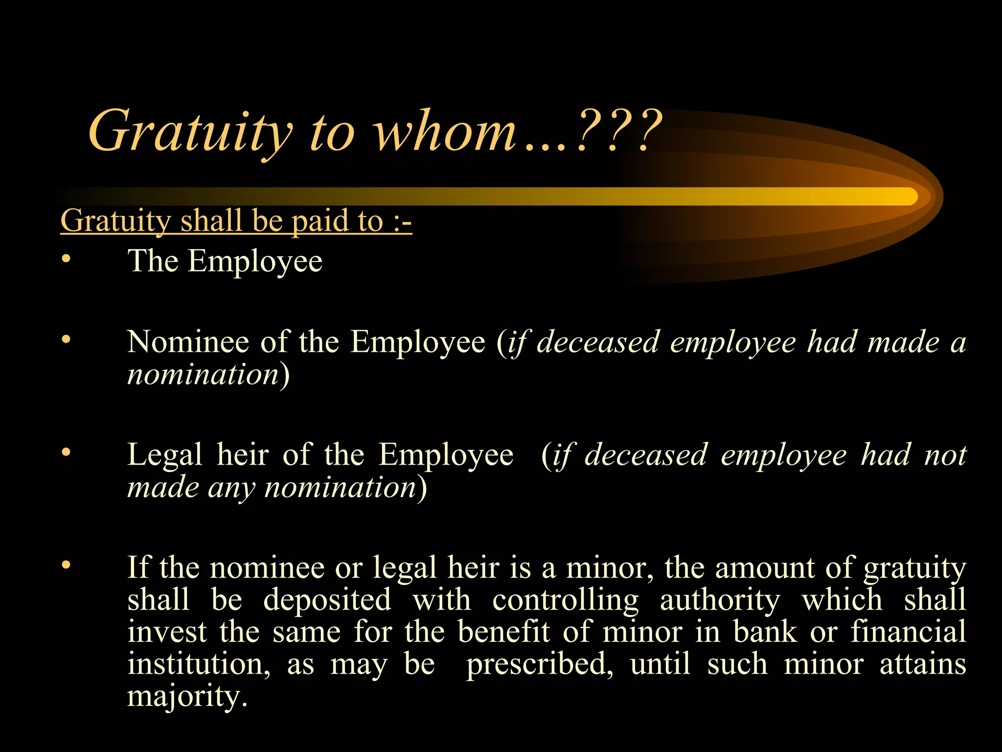 The Payment of Gratuity Act, 1972 | PPT