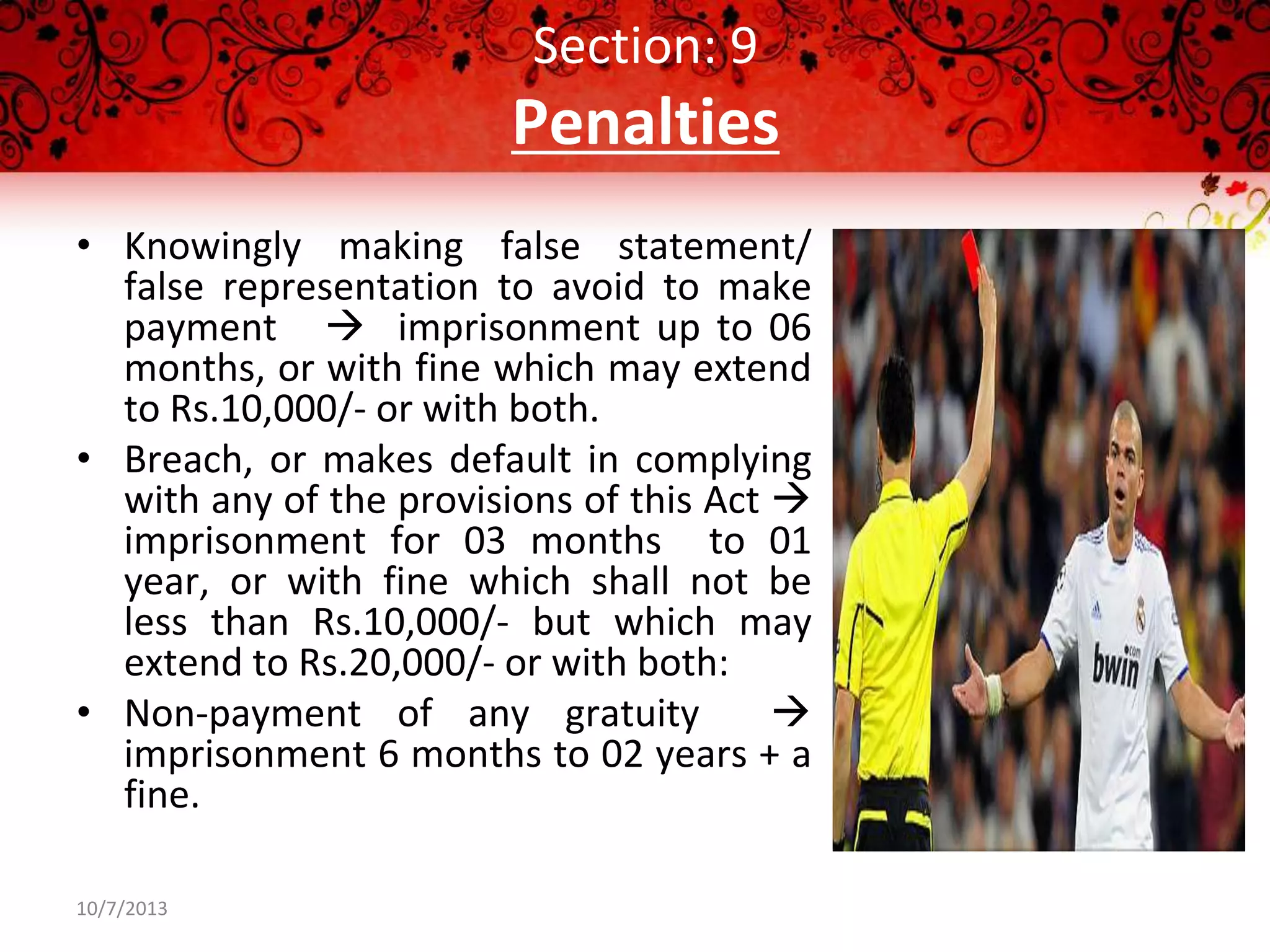 The payment of gratuity act,1972 | PPTX