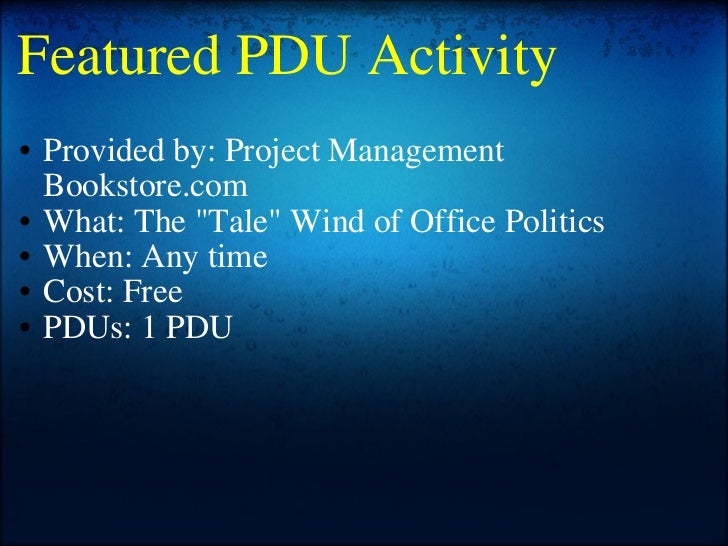  Issue 009: Carry your PDUs into the next Cycle