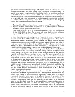 The Peace and Security Challenges Facing Africa: Can the African Union ...