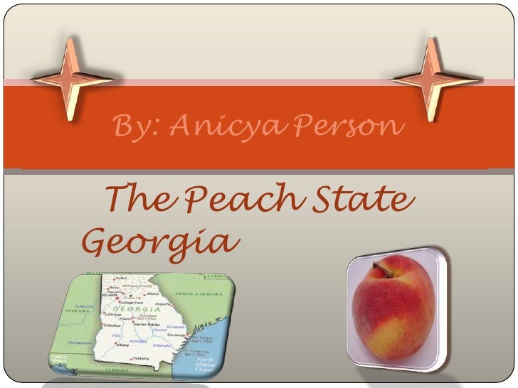 The peach state