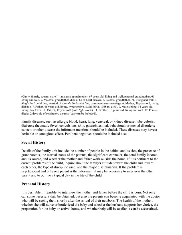 PEDIATRIC HISTORY TAKING AND PHYSICAL EXAMINATION PDF visual data 8