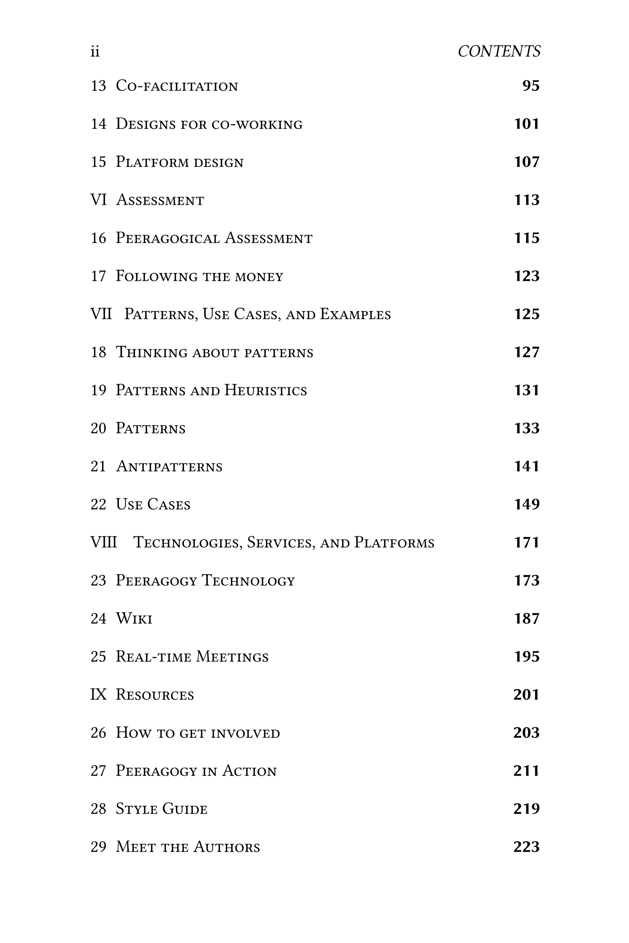 ii CONTENTS
13 C 95
14 D   101
15 P  107
VI A 113
16 P A 115
17 F   123
VII P, U C,  E 125
18 T   127
19 P  H 131
20 P 133
21 A 141
22 U C 149
VIII T, S,  P 171
23 P T 173
24 W 187
25 R M 195
IX R 201
26 H    203
27 P  A 211
28 S G 219
29 M  A 223
 
