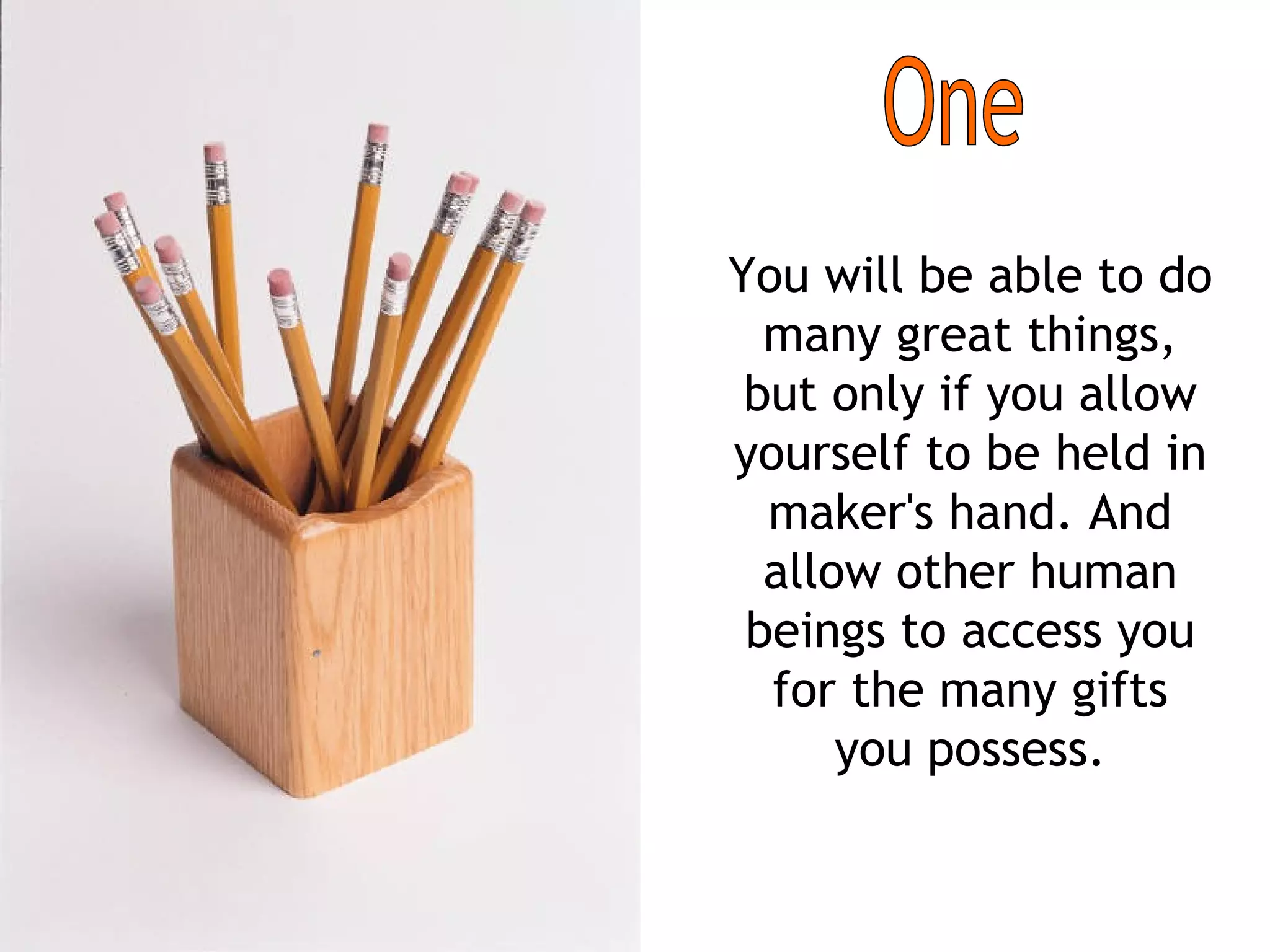 The Pencil Parable Pps