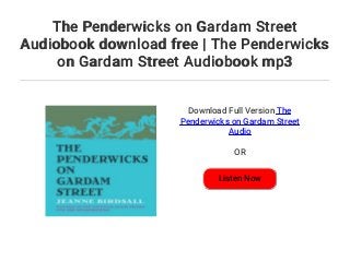 the penderwicks on gardam street