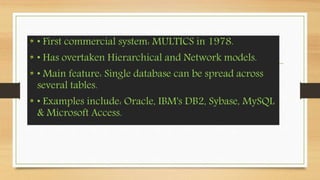 RDMS AND SQL | PPTX | Databases | Computer Software and Applications