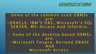 RDMS AND SQL | PPTX
