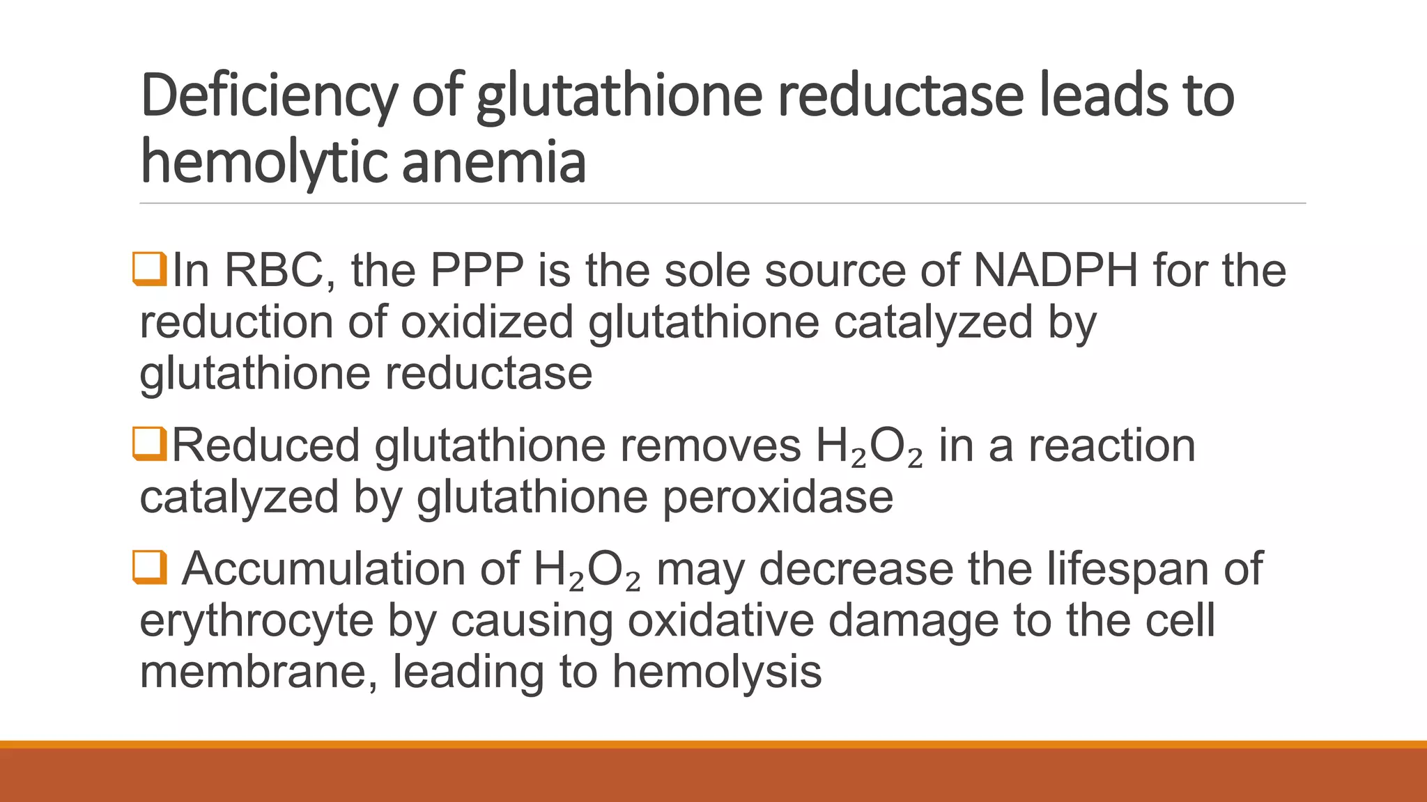 The pentose phosphate pathway