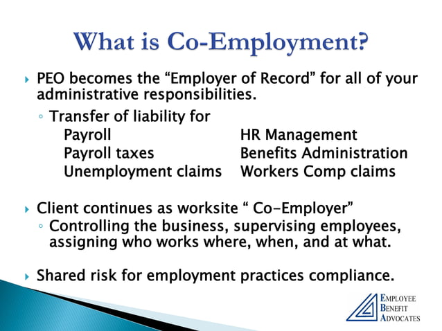 The PEO Service Model | PPT