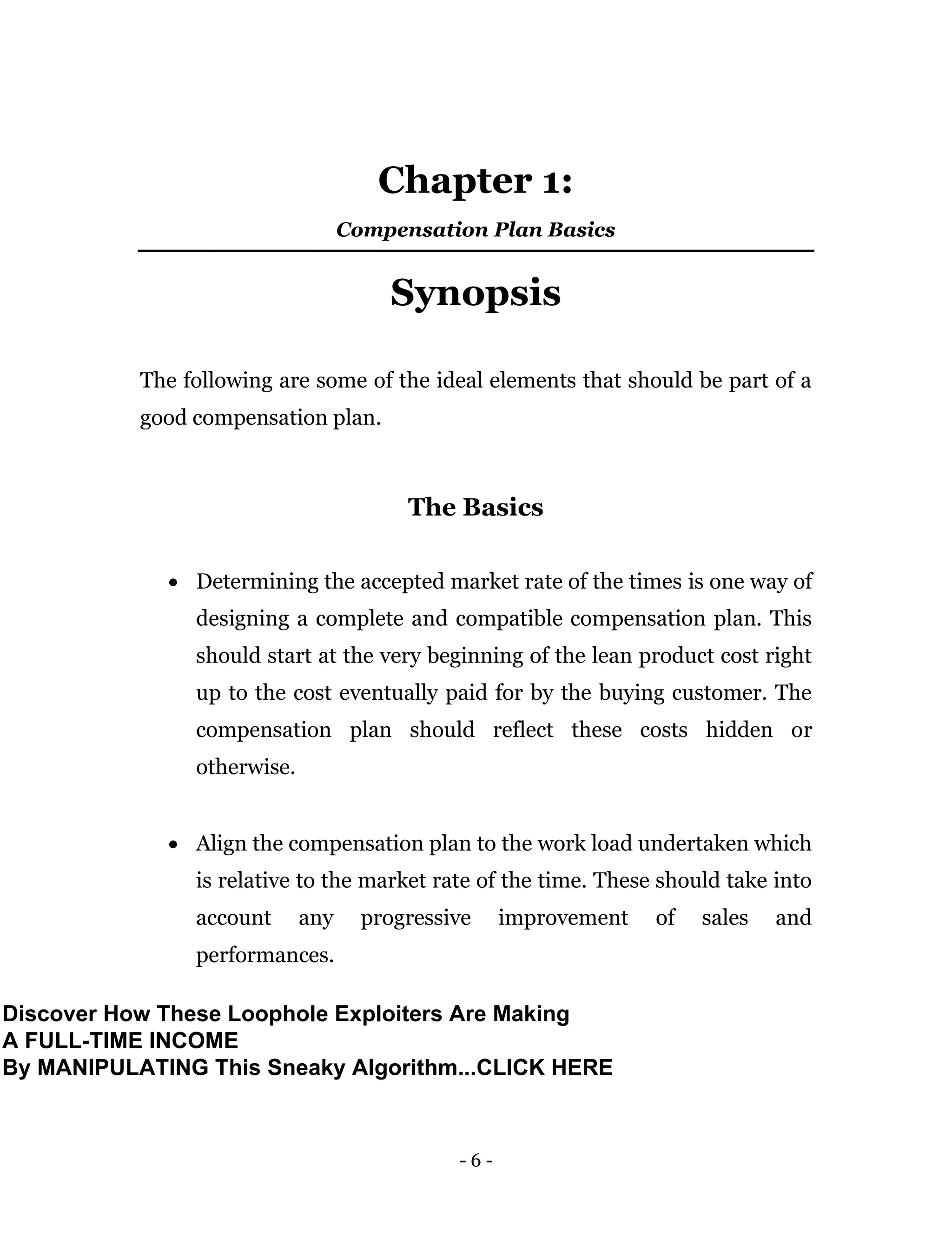 The perfect compensation_plan | PDF