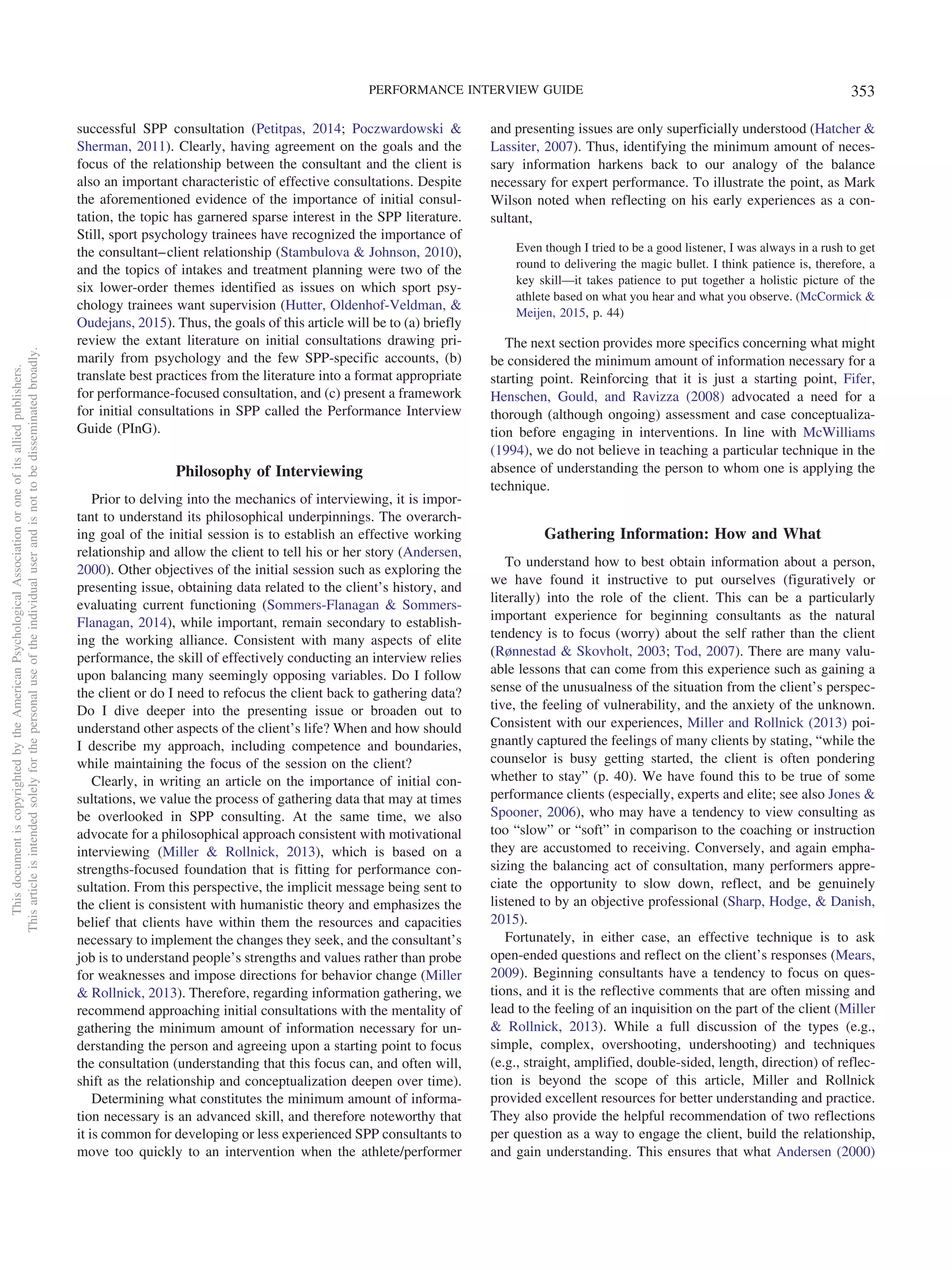 The performance interview guide | PDF