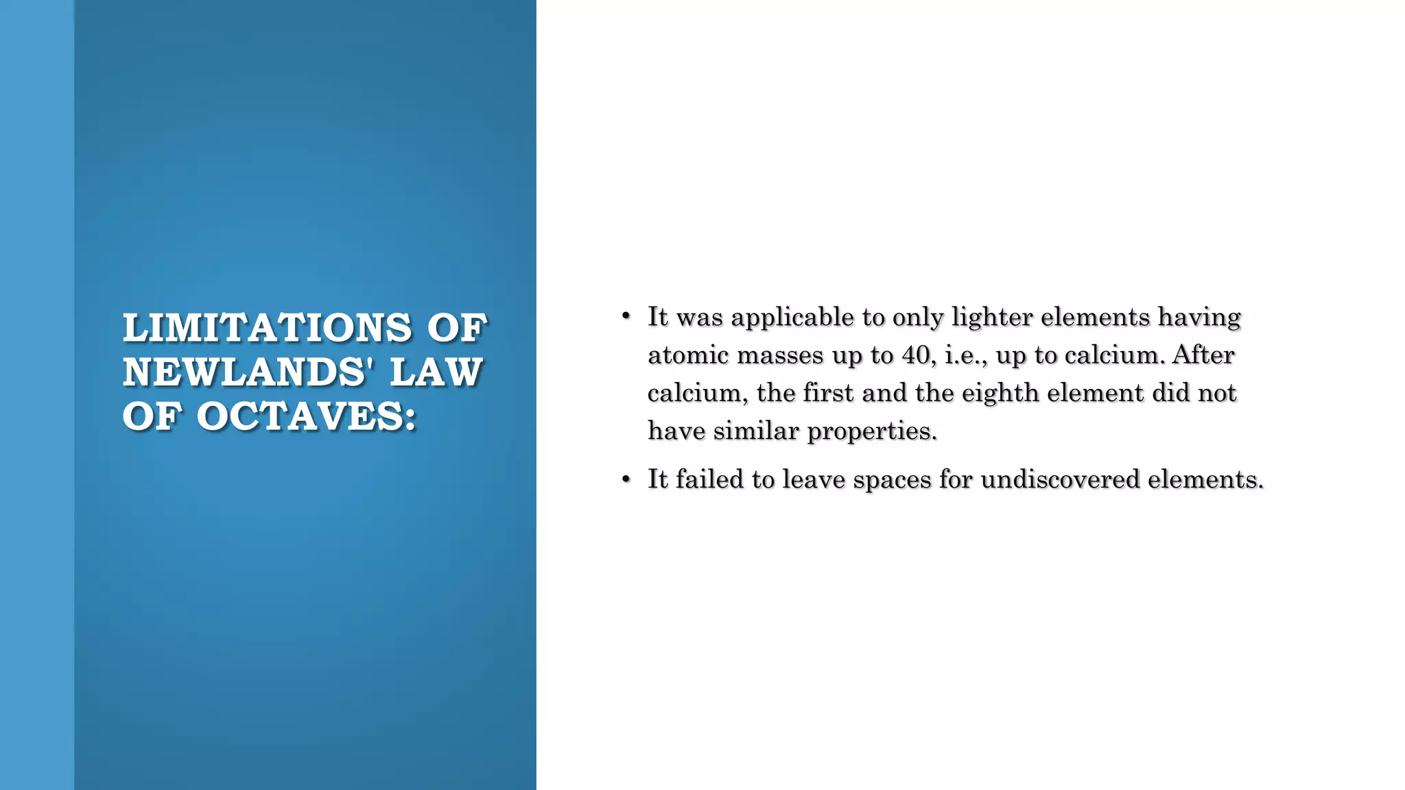 The periodic table class 10