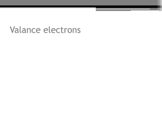 Valance electrons
 