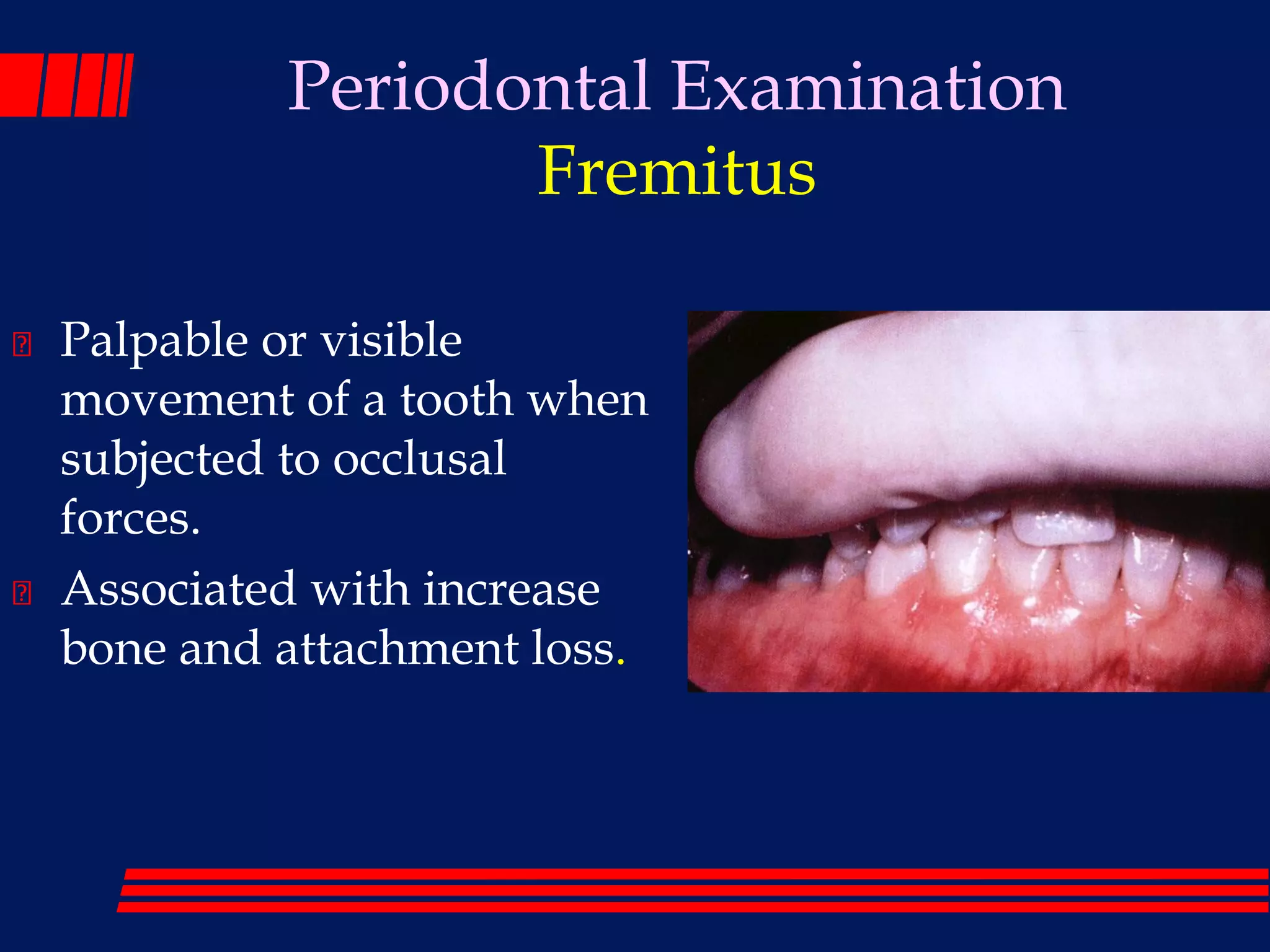 The periodontal examination_and_diagnosis_lec 1 | PDF