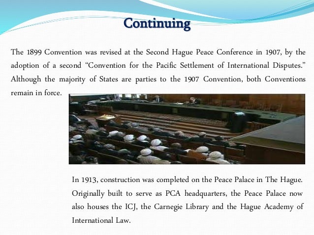 The Permanent Court Of Arbitration Pca