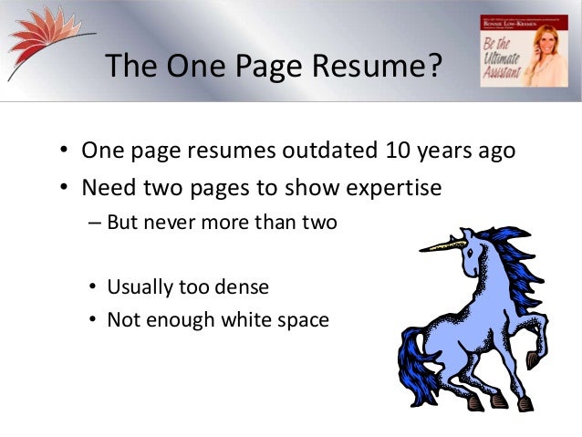 The Personal Assistant Resume Slides From Recorded Webinar