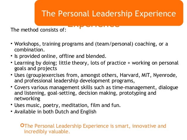 the personal leadership experience boost your cv and yourself leadership experience