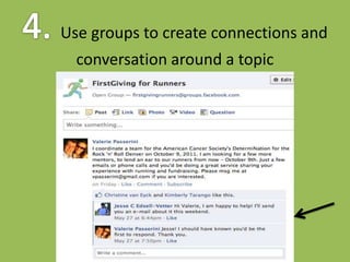 List your employerKnow how to use friend listsUnderstand and create appropriate privacy settingsYour personal account: tips for mixing the personal and professionalBe sensible about your public content